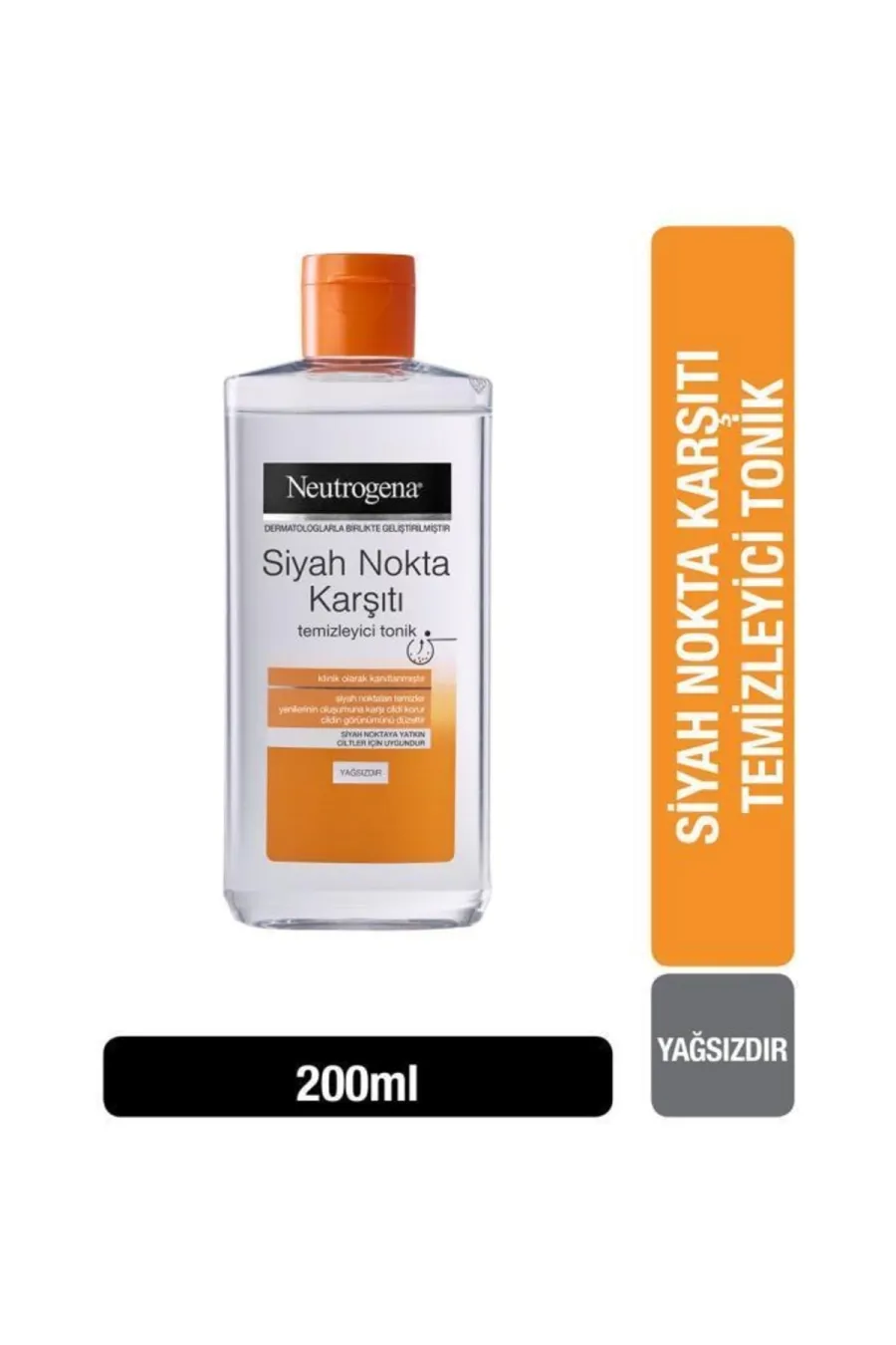 بر طرف کننده جوش های سر سیاهتمیز کننده منافذ پوست Visibly Clear Siyah Nokta Karşıtı Temizleyici Tonik 200 ml نوتروژینا Neutrogena تونر برطرف کننده جوش و آکنه