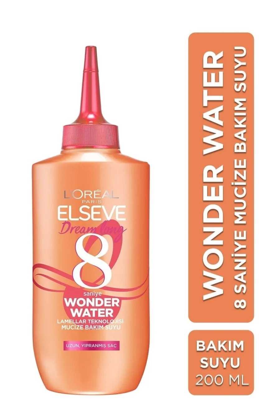 فقط در ۸ ثانیه موها رو آبرسانی می کندفاقد سولفات و پارابن Elseve Dream Long Wonder Water 8 Saniye Mucize Bakım Suyu 200 Ml لورال پاریس L'Oreal Paris سرم مو آبرسان معجزه