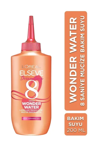 فقط-در-۸-ثانیه-موها-رو-آبرسانی-می-کندفاقد-سولفات-و-پارابن-Elseve-Dream-Long-Wonder-Water-8-Saniye-Mucize-Bakım-Suyu-200-Ml-لورال-پاریس-L'Oreal-Paris-سرم-مو-آبرسان-معجزه