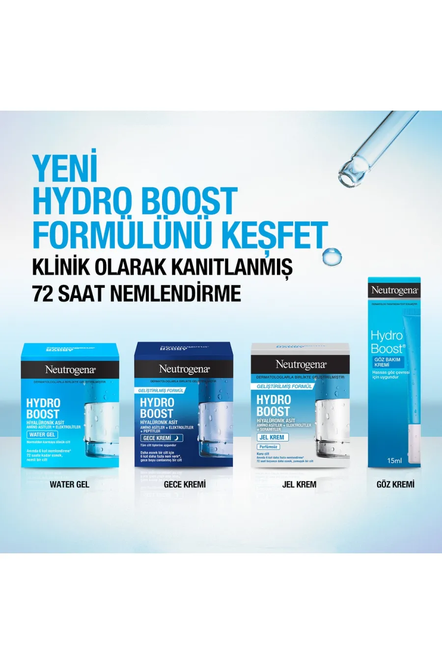 مناسب پوست های  مختلط و چربجلوگیری از مسدود شدن منافذ پوست Hydro Boost Water Gel نوتروژینا Neutrogena آبرسان واتر ژل با فرمول جدید Hydro Boost