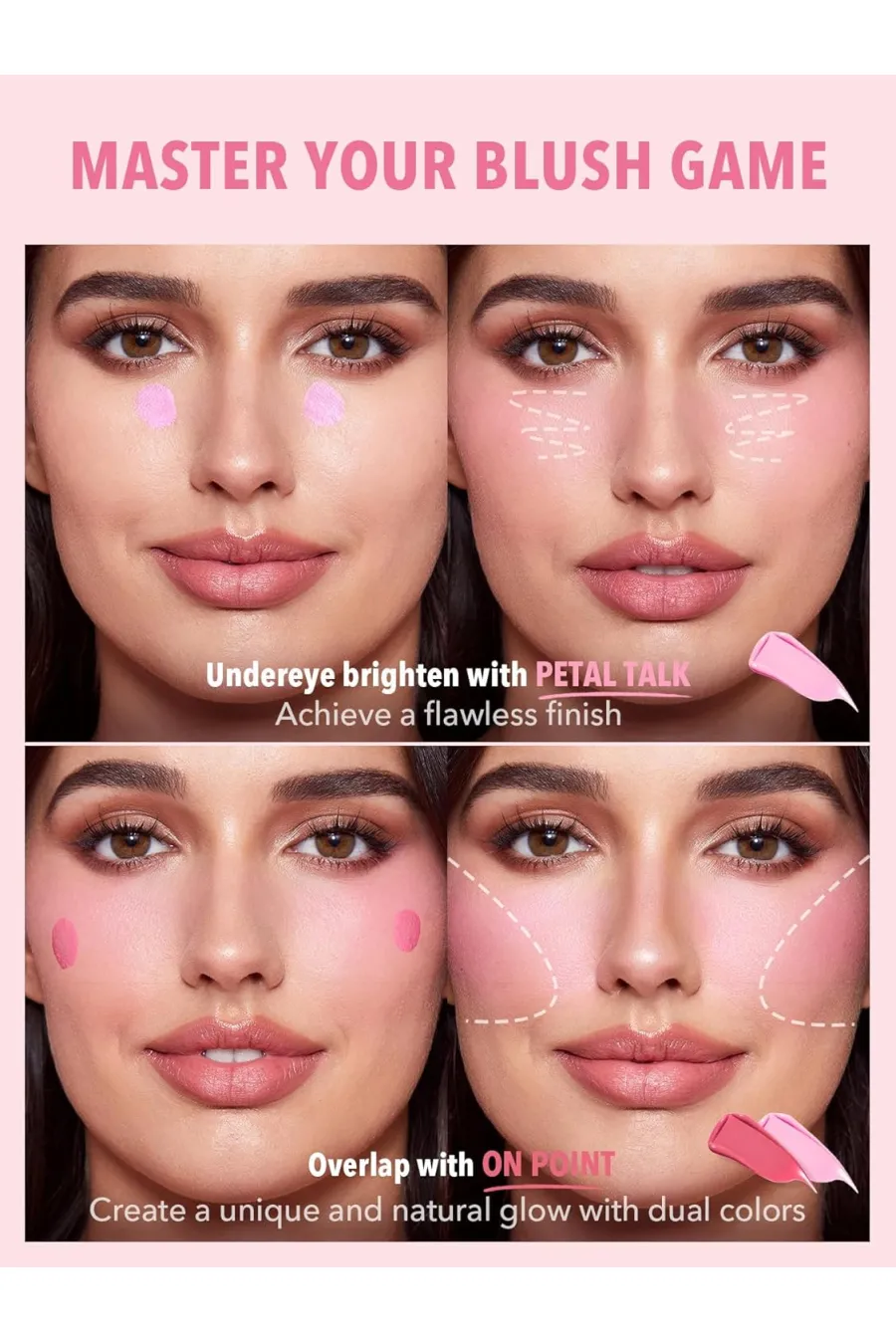 Color Bloom Liquid Blush Makeup for Cheeks Matte Finish   Petal Talk شیگلم Sheglam رژگونه رنگ Petal Talk