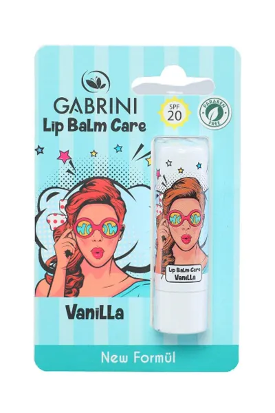 بالم-لب-بی-رنگ-گابرینیتهیه-شده-از-عصاره-وانیل-Dudak-Balmı---Lip-Care-Vanilla-گابرینی-Gabrini-بالم-لب-وانیلی