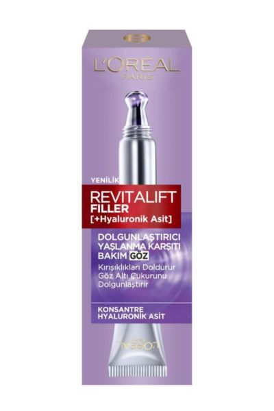 ParisRevitalift Filler Dolgunlaştırıcı Yaşlanma Karşıtı Göz Bakım Kremi 15ml  Hyaluronik Asit لورال پاریس L'Oreal Paris کرم دور چشم فیلر