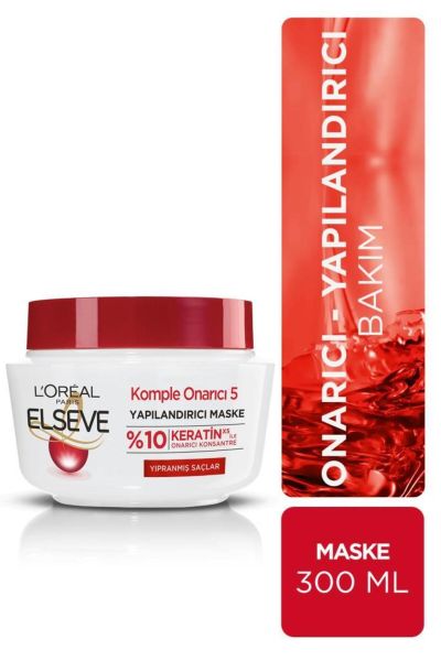 Komple Onarıcı 5 Maske 300 ml لورال پاریس L'Oreal Paris ماسک مو