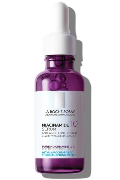 مناسب-برای-انواع-تایپ-های-پوستیکوچیک-کننده-منافذ-پوست-10-PURE-NIACINAMIDE-SERUM-لاروش-پوزای-LA-ROCHE-POSAY-سرم-ضد-لک-نیاسینامید-۱۰-درصد