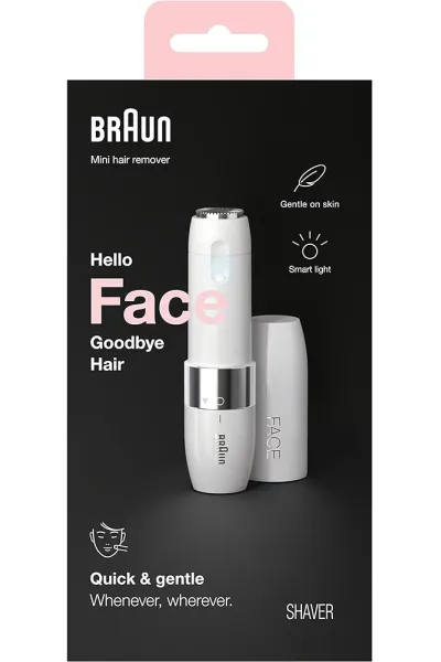 Mini-Hair-Remover--Electric-Facial-Hair-Removal-for-Women--Quick-&-Gentle--Finishing-Touch-for-Upper-Lips--Chin-&-Cheeks--for-Easier-Makeup-Application--Ideal-for-On-The-Go--with-Smartlight-براوون-BRAUN-موبر-صورت