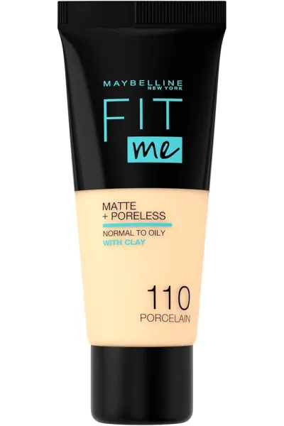 Fit-Me-Matte-&-Poreless-Foundation-110-Porcelain-30ml-میبلین-نیویورک-Maybelline-New-York-کرم-پودر-پوست-چرب-شماره-110