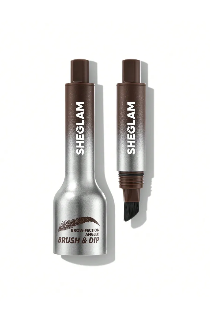 BROW FECTION ANGLED BRUSH & DIP  Chocolate شیگلم Sheglam هاشور ابرو رنگ شکلاتی