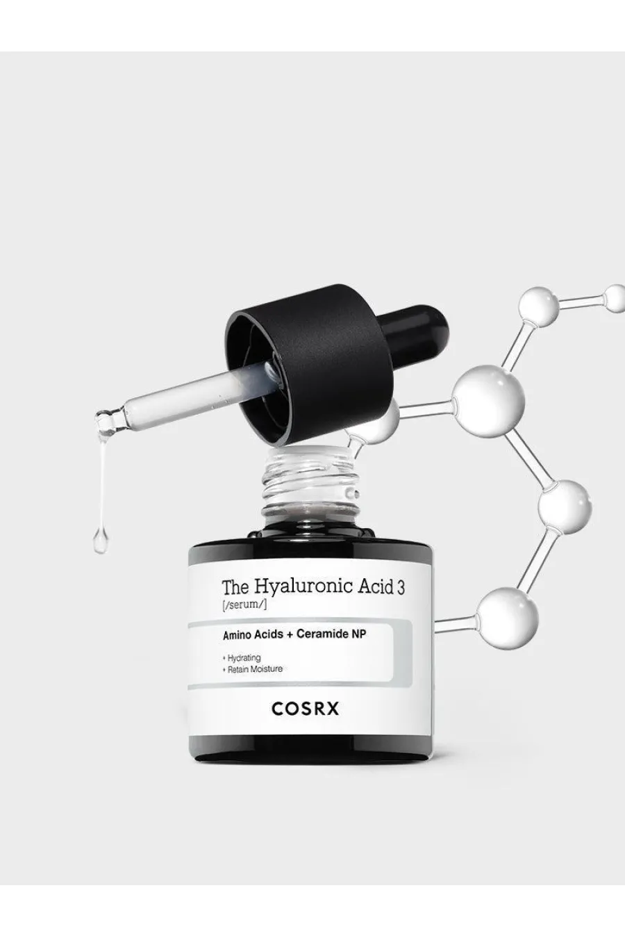 مناسب برای انواع پوست هارفع تشنگی پوست با ۳ برابر قدرت آبرسانی بیشتر The Hyaluronic Acid 3 Serum کوزارکس COSRX سرم هیالورونیک اسید