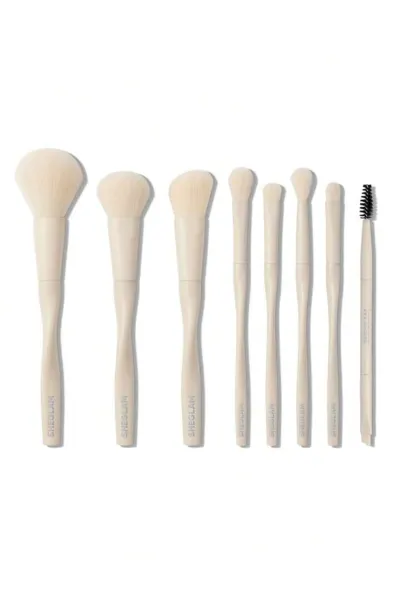 شامل-8-براش-کاربردی-و-ضروری-جنس-موها-مصنوعی--Pro-Core-Brush-Kit-8-Pcs/Set-Professional-Makeup-Brushes-Soft-Brush-Set-With-Face-Brush--Eye-Brush--Eyebrow-Brush--Foundation-Brush--Blush-Brush--Highlighter-Brush-Portable-Travel-Makeup-Brushes-Makeup-Tool-Black-Friday-Sale-Brushes-Set-شیگلم-Sheglam-ست-براش-۸-تیکه-شیگلم