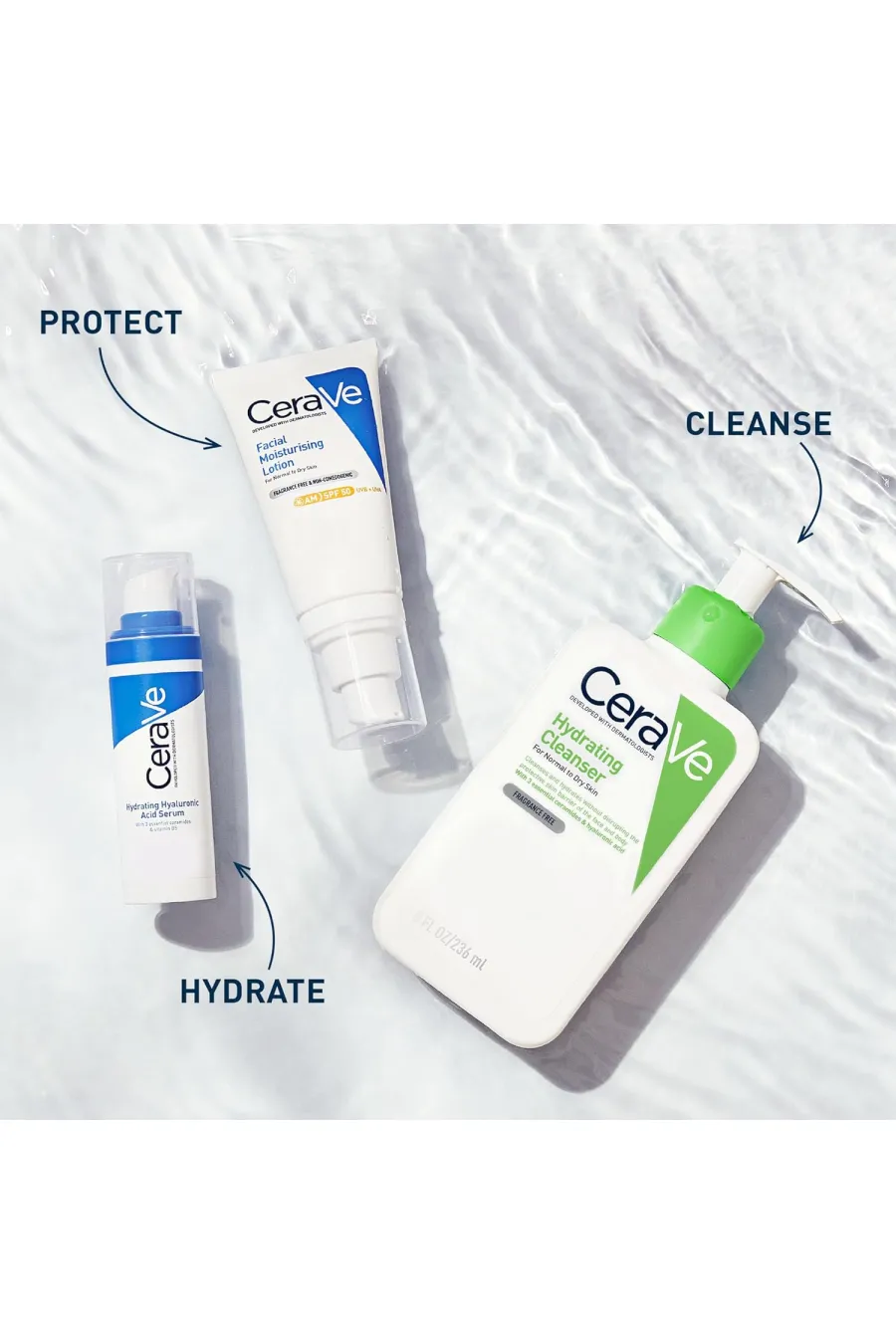 ژل شستشو هیدراتینگ سراوی CERAVE حجم ۴۷۳ میل مدل HYDRATING CLEANSERایده آل برای پوست نرمال تا خشک و حتی پوست حساس and 3 Essential Ceramides for Normal to Dry Skin 473ml سراوی CeraVe ژل شوینده آبرسان ۴۷۳ میل