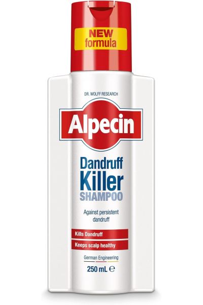 از بین برنده شوره کف سر
جلوگیری از بروز شوره Schuppen Killer Shampoo – 1 x 250 ml   für Männer – Anti Dandruff | Killt Schuppen und beugt vor  geeignet bei fettigen Schuppen | Schonend zur Kopfhaut آلپسین Alpecin شامپو ضد شوره dandruff killer