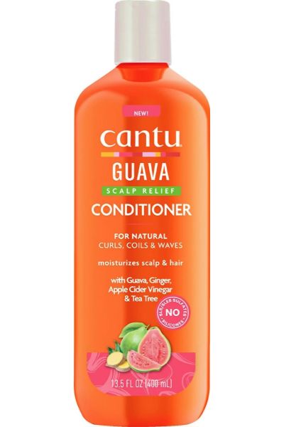 نرم کننده داخل حمام همراه با آبکشی
مناسب انواع موی فر و موج دار Guava Scalp Relief Conditioner 400 Ml کنتو Cantu نرم کننده داخل حمام گواوا و زنجبيل