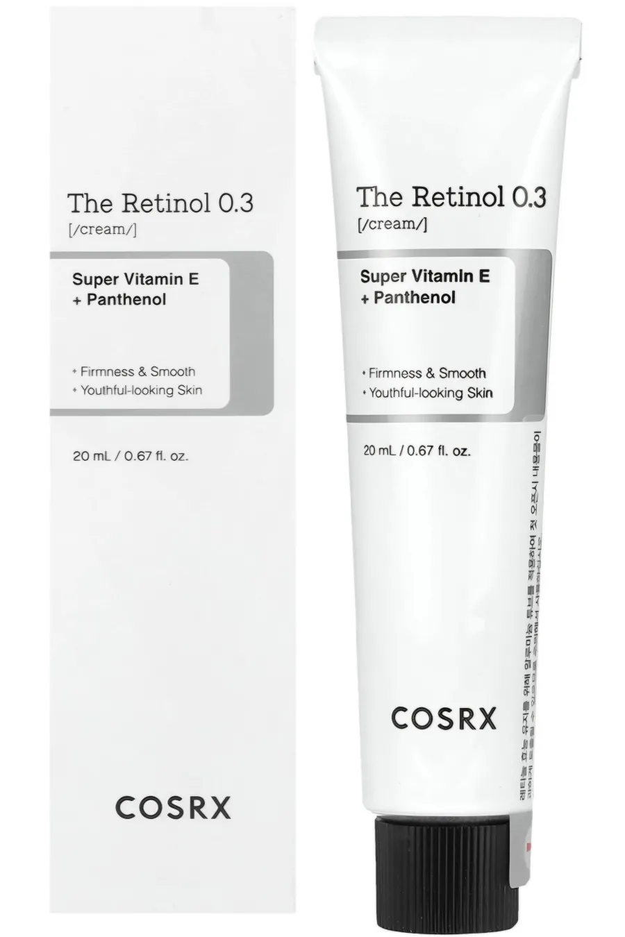 مناسب برای انواع تایپ های پوستیقابل استفاده برای دور چشم + صورت + گردن The Retinol 0.3 Cream 20ml کوزارکس COSRX کرم رتنیول ضد چروک صورت و دور چشم