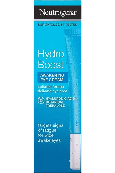 حاوی هیالورونیک اسید و آبرسانی قوی دور چشمبرطرف کننده چین و چروک و جوان سازی پوست Hydro Boost Eye Cream Anti Fatigue Wake up Cream 15 ml نوتروژینا Neutrogena کرم دور چشم هیدروبوست